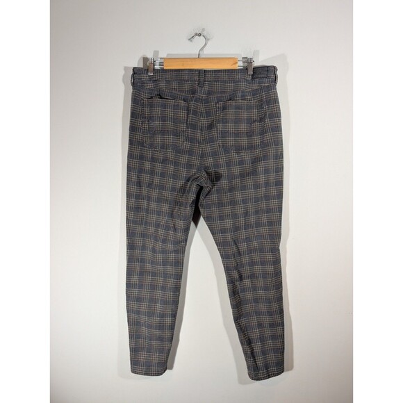 American Eagle Womens Plaid Super High Rise Jegging Pants Sz 18 Preppy Academia - Picture 2 of 8